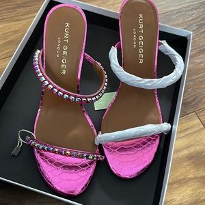 KURT GEIGER LONDON PRIYA JEWELED HEEL - NEVER WORN W BOX